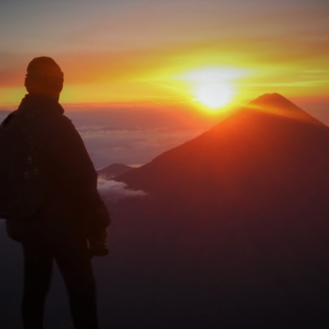 Acatenango Volcano at sunrise
