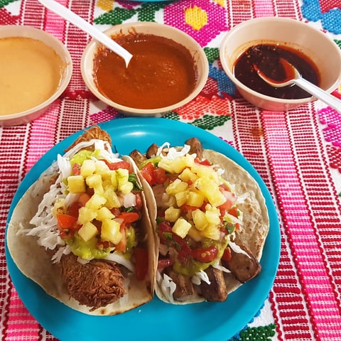 Tacos en Puerto Escondido