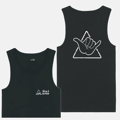 Shaka Tee: Black Men's Tank Top
