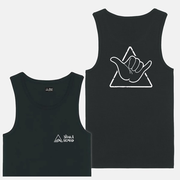 Shaka Tee: Black Men's Tank Top