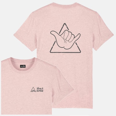 Shaka Tee: Cream Pink Unisex T-shirt