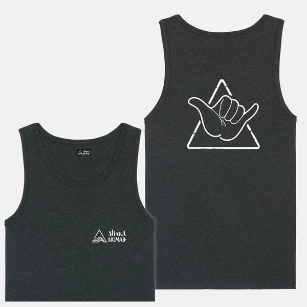 Shaka Tee: Dark Grey Men's Tank Top