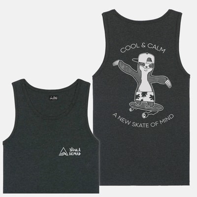 Skate of Mind: Dark Grey Men’s Tank Top