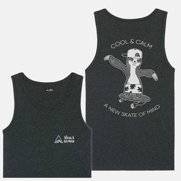 Skate of Mind: Dark Grey Men’s Tank Top
