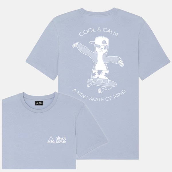 Skate of Mind: Serene Blue Unisex T-Shirt