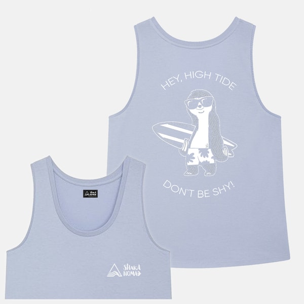 Sloth the Surfer: Serene Blue Women's Tank top